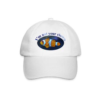 Clown - Baseballkappe - Weiß/Weiß - Vorne
