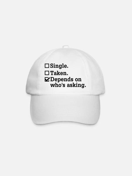 Single? - Junggesellenabschied Party Crew - Baseballkappe - Weiß/Weiß