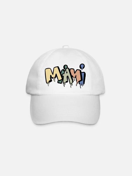 Miami - Baseballkappe - Weiß/Weiß