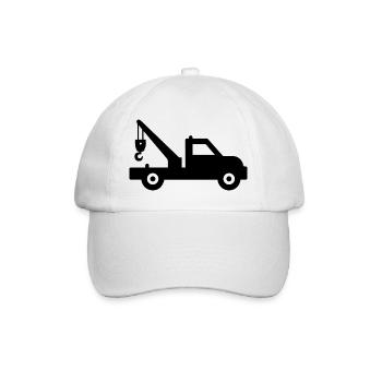 Der Abschleppwagen service 24h - Baseballkappe - Weiß/Weiß - Vorne