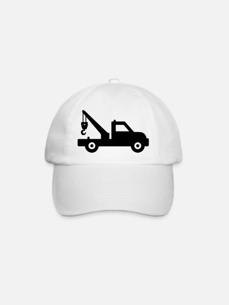 Der Abschleppwagen service 24h - Baseballkappe - Weiß/Weiß