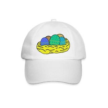 Ostereier - Baseballkappe - Weiß/Weiß - Vorne