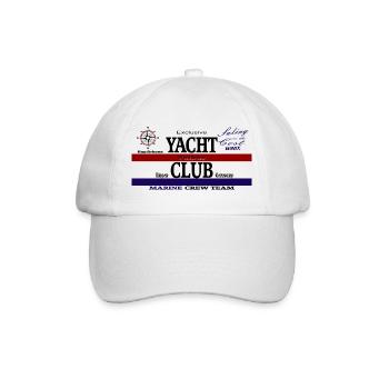 Kap Arkona Yacht Club-Design - Baseballkappe - Weiß/Weiß - Vorne