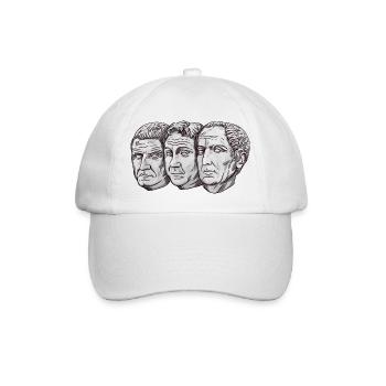 Triumvirat Cäsar Pompeius Crassus - Baseballkappe - Weiß/Weiß - Vorne