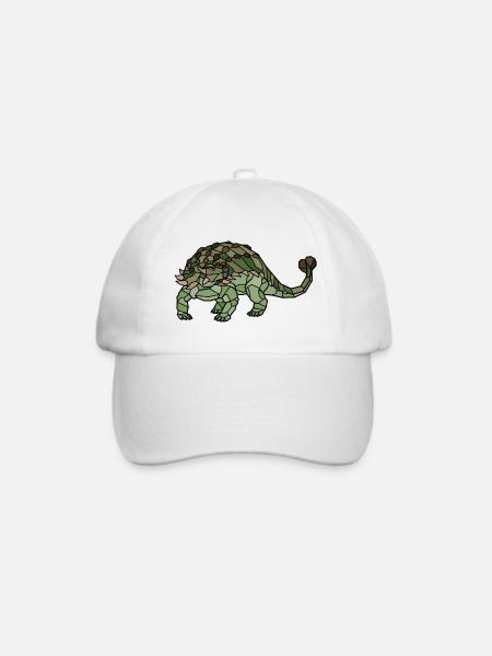 Ankylosaurus - Baseballkappe - Weiß/Weiß