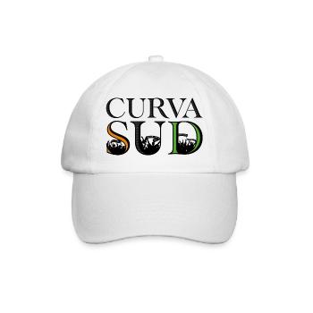 Curva Sud - Baseballkappe - Weiß/Weiß - Vorne