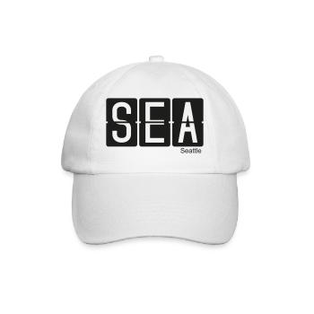 Seattle - Baseballkappe - Weiß/Weiß - Vorne