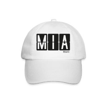 Miami - Baseballkappe - Weiß/Weiß - Vorne
