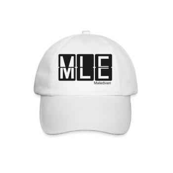 Malediven - Baseballkappe - Weiß/Weiß - Vorne