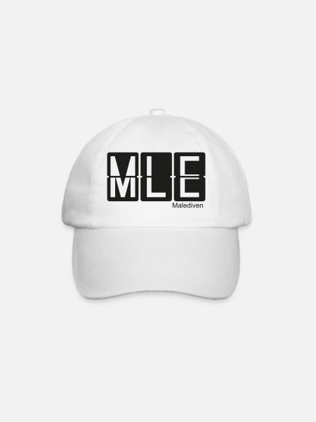 Malediven - Baseballkappe - Weiß/Weiß