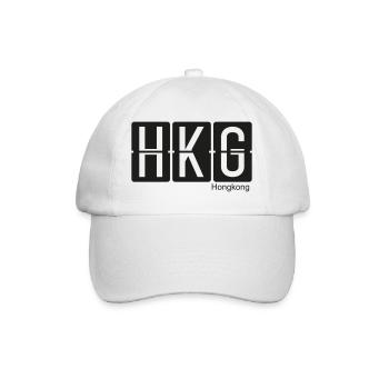 Hongkong - Baseballkappe - Weiß/Weiß - Vorne