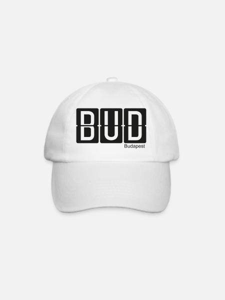 Budapest - Baseballkappe - Weiß/Weiß