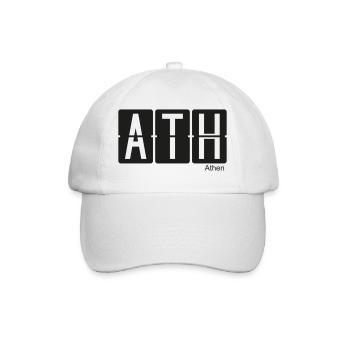 Athen - Baseballkappe - Weiß/Weiß - Vorne