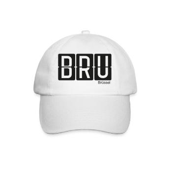 Brüssel - Baseballkappe - Weiß/Weiß - Vorne