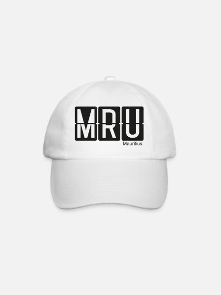 Mauritius - Baseballkappe - Weiß/Weiß