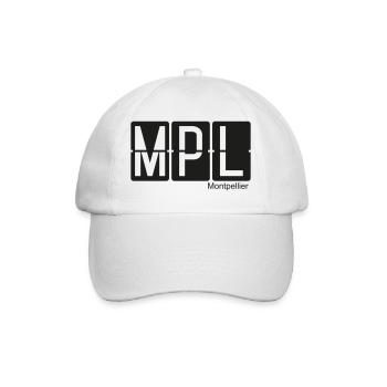Montpellier - Baseballkappe - Weiß/Weiß - Vorne