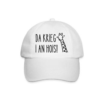 Da krieg i an Hois! Wienerisch Dialekt T-Shirt - Baseballkappe - Weiß/Weiß - Vorne