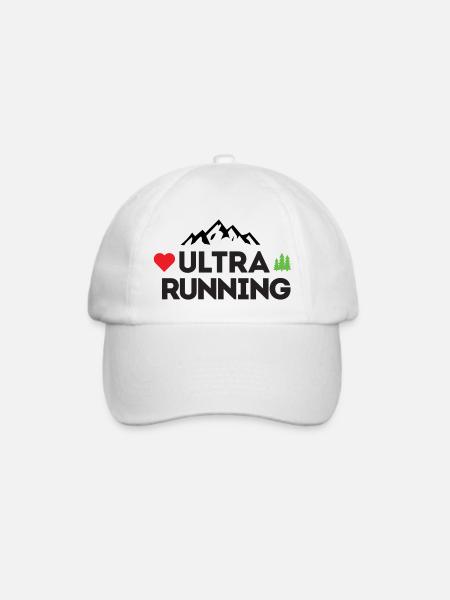 Ultra Running – Meine Liebe - Baseballkappe - Weiß/Weiß