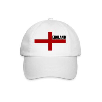 England - Baseballkappe - Weiß/Weiß - Vorne