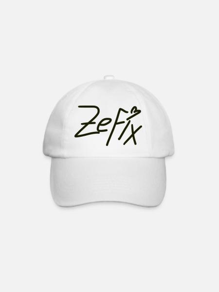 Zefix - Baseballkappe - Weiß/Weiß