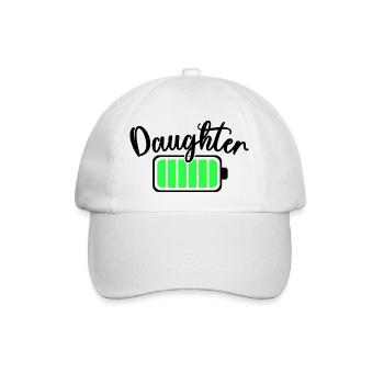 Neon-Balken-Equalizer-Muster - Baseballkappe - Weiß/Weiß - Vorne