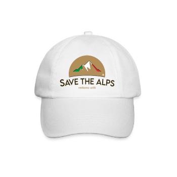 Save The Alps Italia - Baseballkappe - Weiß/Weiß - Vorne