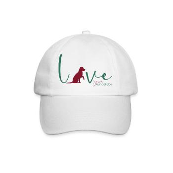 jowi_hundeliebe - love Labrador - Baseballkappe - Weiß/Weiß - Vorne