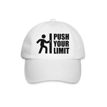Push Your Limit - Baseballkappe - Weiß/Weiß - Vorne