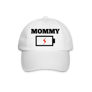 Mommy - Baseballkappe - Weiß/Weiß - Vorne