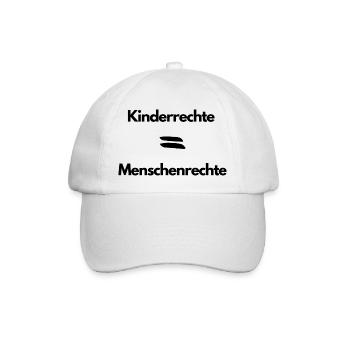 Kinderrechte sind Menschenrechte - Baseballkappe - Weiß/Weiß - Vorne