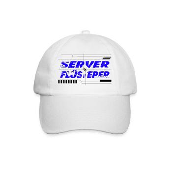 Server Flüsterer - Baseballkappe - Weiß/Weiß - Vorne