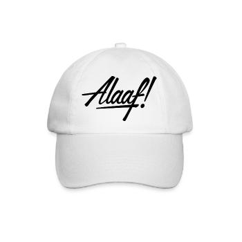 Alaaf! Design schwarz - Baseballkappe - Weiß/Weiß - Vorne