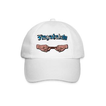 Fingehakeln - Baseballkappe - Weiß/Weiß - Vorne
