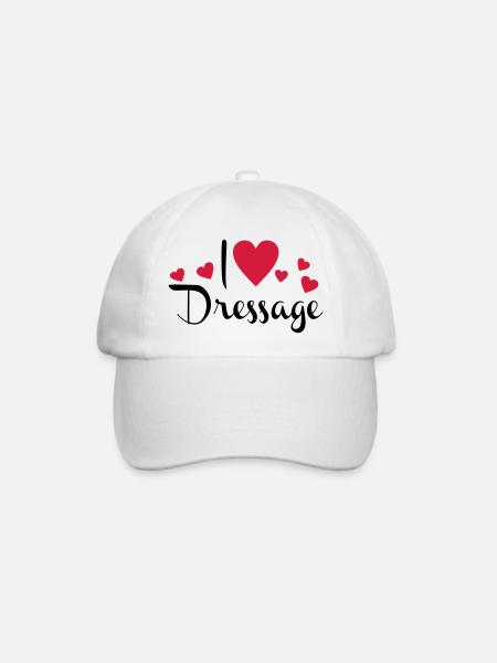 Dressur - Baseballkappe - Weiß/Weiß