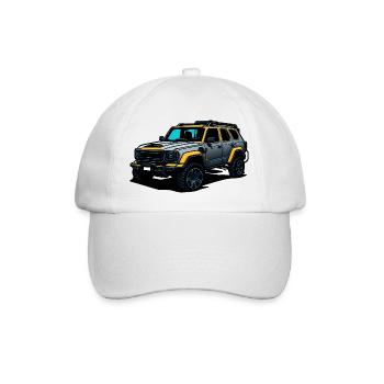 Off-Road Adventure 4x4 SUV für Outdoor-Enthusiasten - Baseballkappe - Weiß/Weiß - Vorne