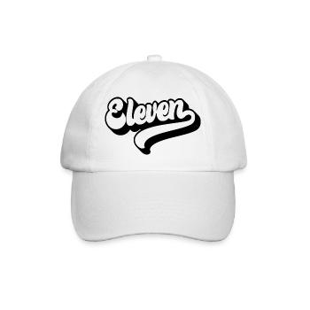 Elf 11. Geburtstag Kinder Jungen Mädchen 11 Jahre alt - Baseballkappe - Weiß/Weiß - Vorne