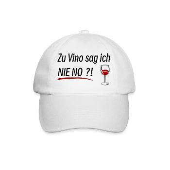 Wein Trinken Lustig - Baseballkappe - Weiß/Weiß - Vorne