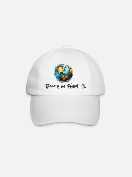 Klimaschutz Kein Planet B - Baseballkappe - Weiß/Weiß