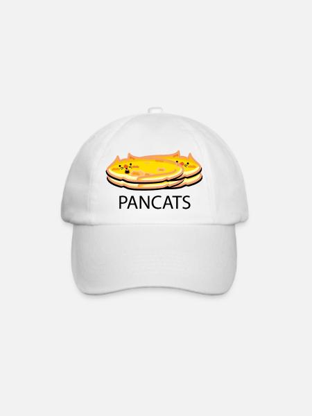 Eierkuchen Katzen - Baseballkappe - Weiß/Weiß