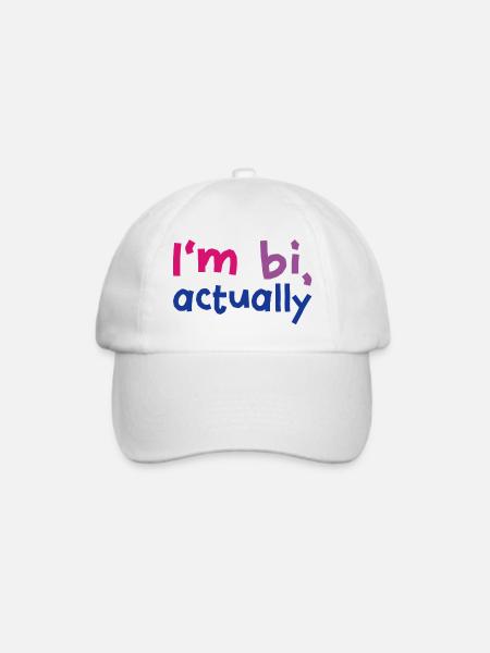 I'm bi actually - Baseballkappe - Weiß/Weiß