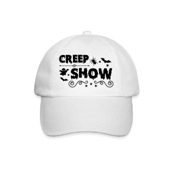 creep show - Baseballkappe - Weiß/Weiß - Vorne