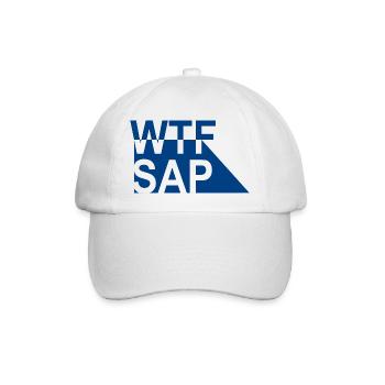 WTF SAP - Baseballkappe - Weiß/Weiß - Vorne