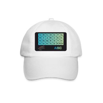 Spielecontroller - ABC Alphabet - Baseballkappe - Weiß/Weiß - Vorne