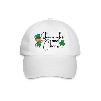 Shamrocks and Cheers - Baseballkappe - Weiß/Weiß - Vorne
