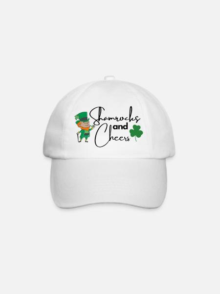 Shamrocks and Cheers - Baseballkappe - Weiß/Weiß