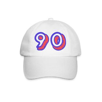 90. 90 JAHRE. 90-JÄHRIGES JUBILÄUM. 90-JÄHRIGES JUBILÄUM. - Baseballkappe - Weiß/Weiß - Vorne