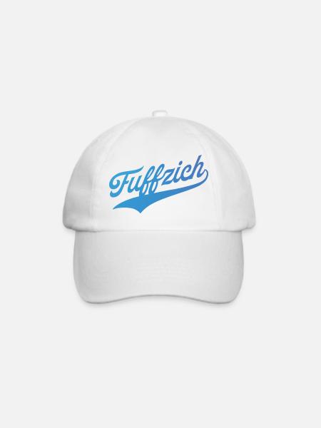 Fuffzich - Fünfzigster Geburtstag - Baseballkappe - Weiß/Weiß