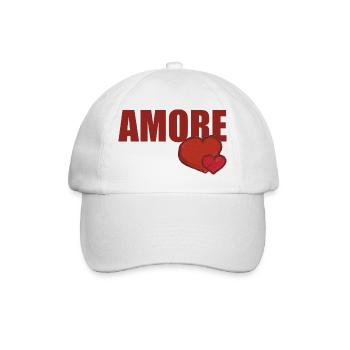 AMORE MIT HERZ - Baseballkappe - Weiß/Weiß - Vorne