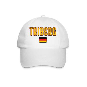 TRIBERG Deutschland Flagge Design - Baseballkappe - Weiß/Weiß - Vorne