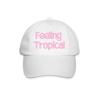 Feeling Tropical - Baseballkappe - Weiß/Weiß - Vorne